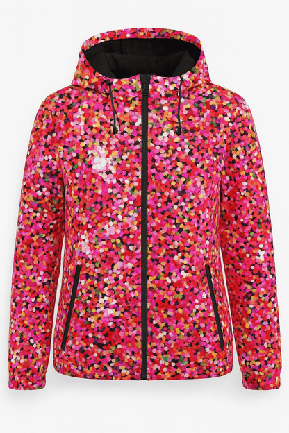 Softshell fabric with elastane - confetti 310 g/m²