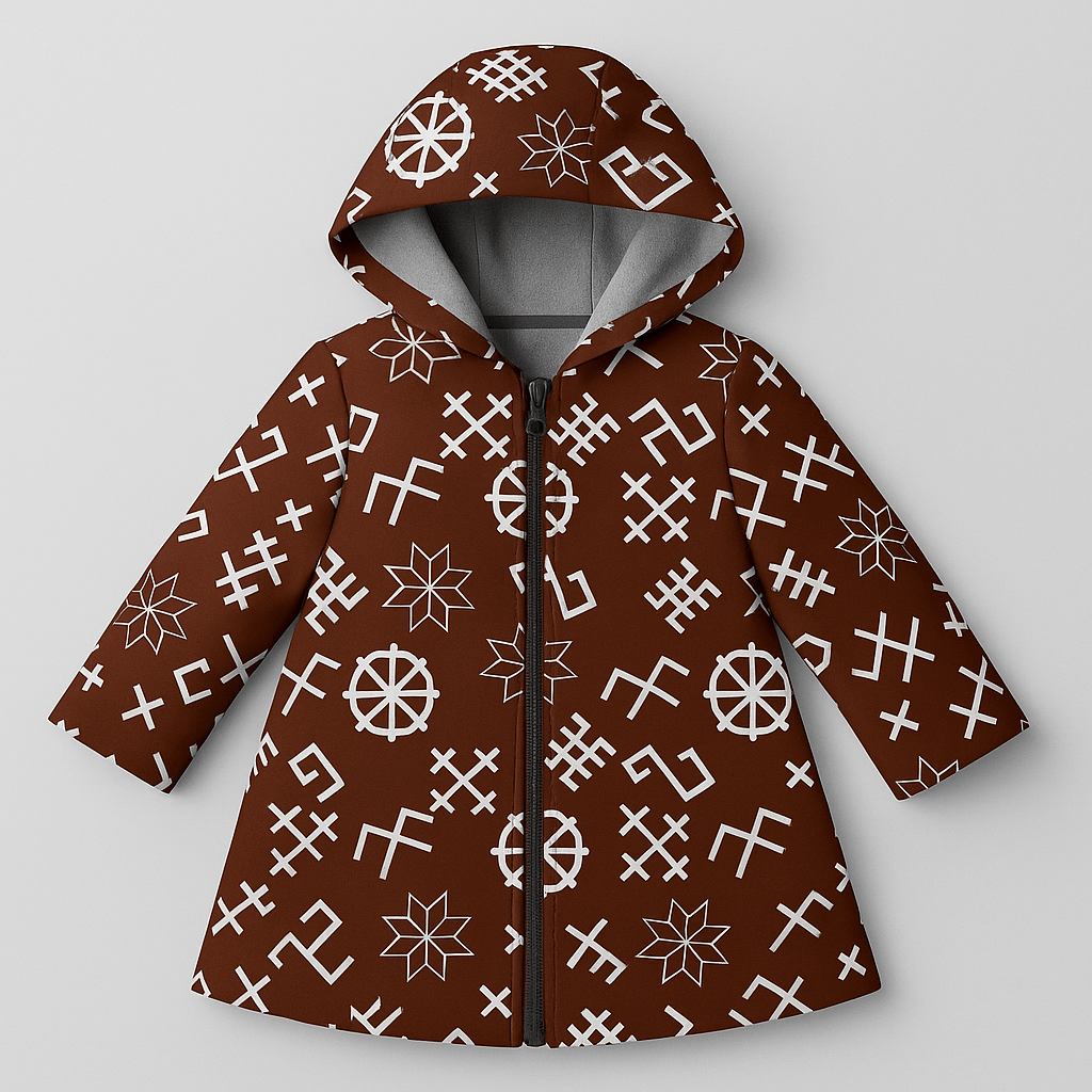 Softshell fabric - with Latvian power symbols 310 g/m² (COMING SOON)