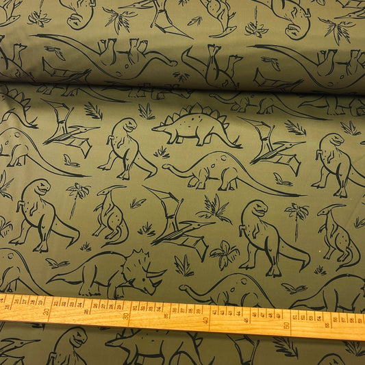 Image of Softshell fabric - dino 310 g/m² – available at Šarlotes audumi