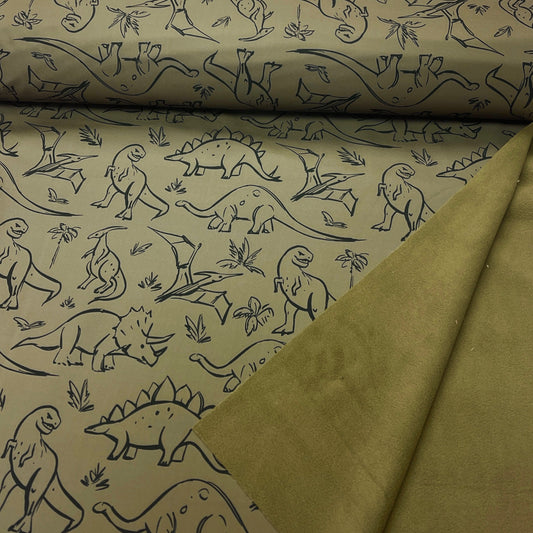 Image of Softshell fabric - Dino 310 g/m² – available at Šarlotes audumi