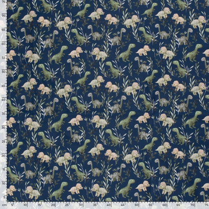 Softshell fabric - little dinosaurs 310 g/m²