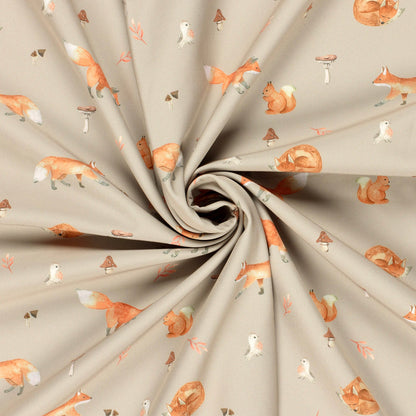 Softshell fabric - 310 g/m² leaves