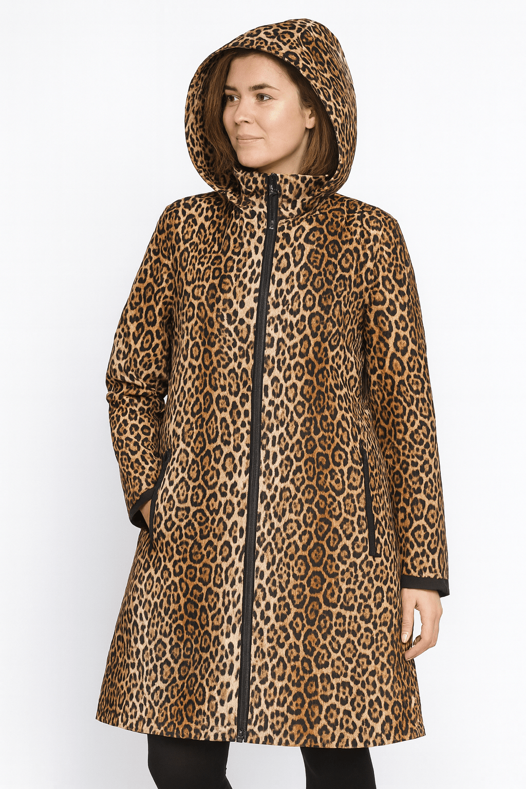 Softshell fabric - leopards 310 g/m²