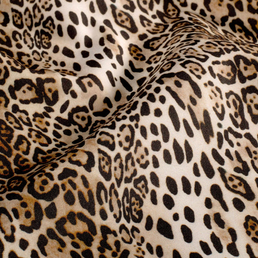 Softshell fabric - leopard 310 g/m²
