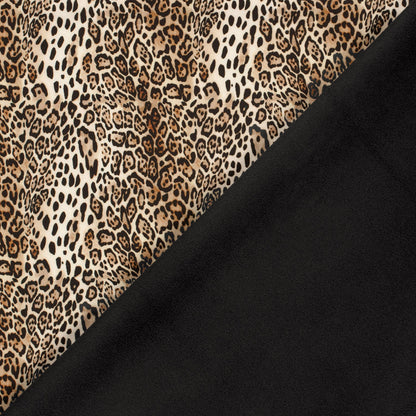 Softshell fabric - leopard 310 g/m²
