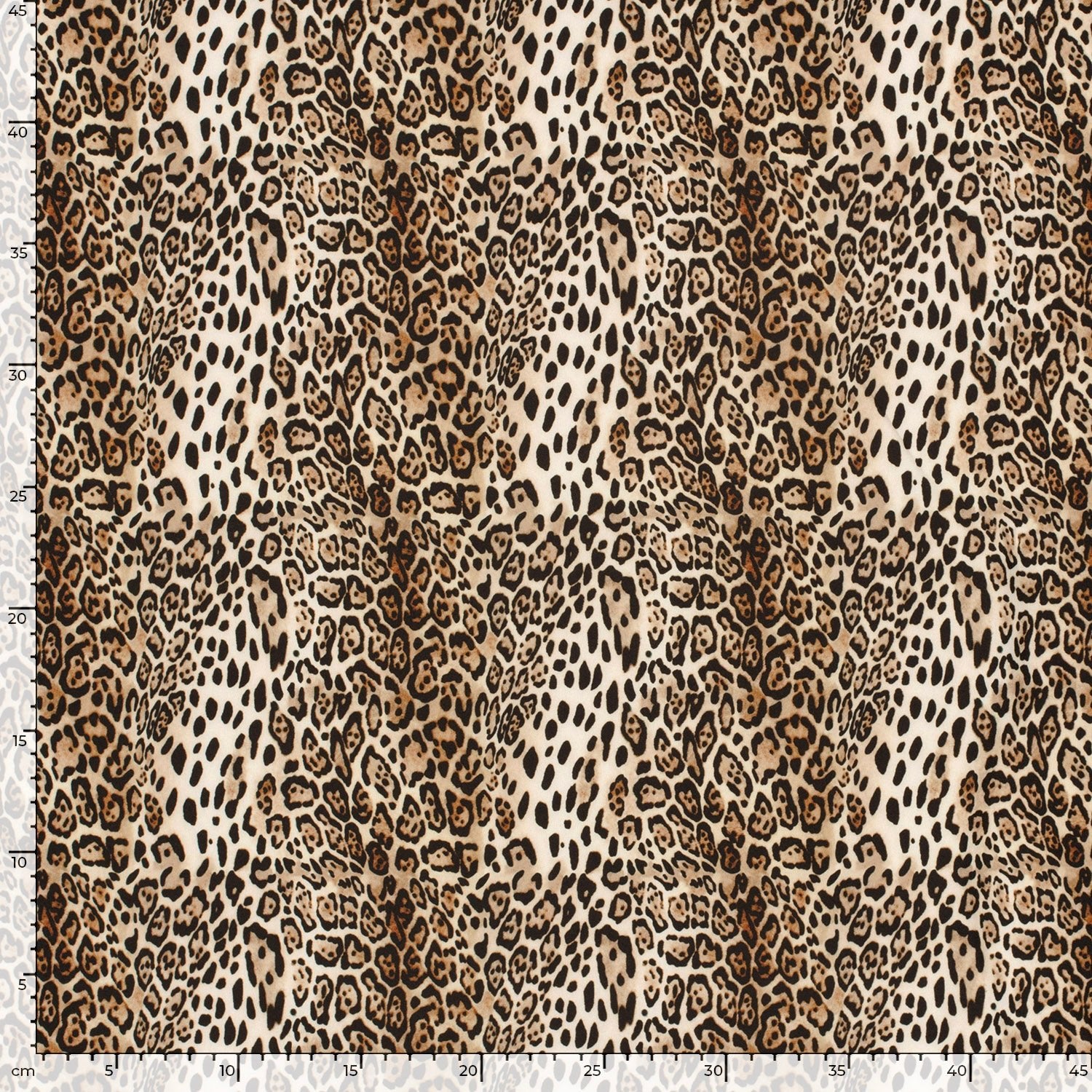 Softshell fabric - leopards 310 g/m²