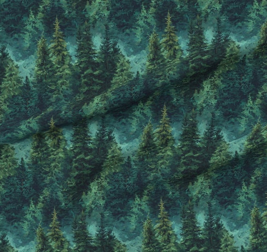 Image with Softshell fabric - Evergreen Forest 300 g/m² – available at Šarlotes audumi