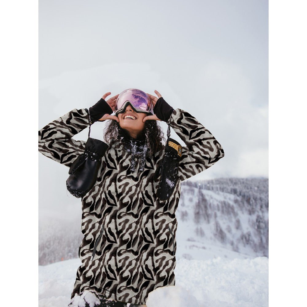 Softshell fabric - zebra pattern 330 g/m²