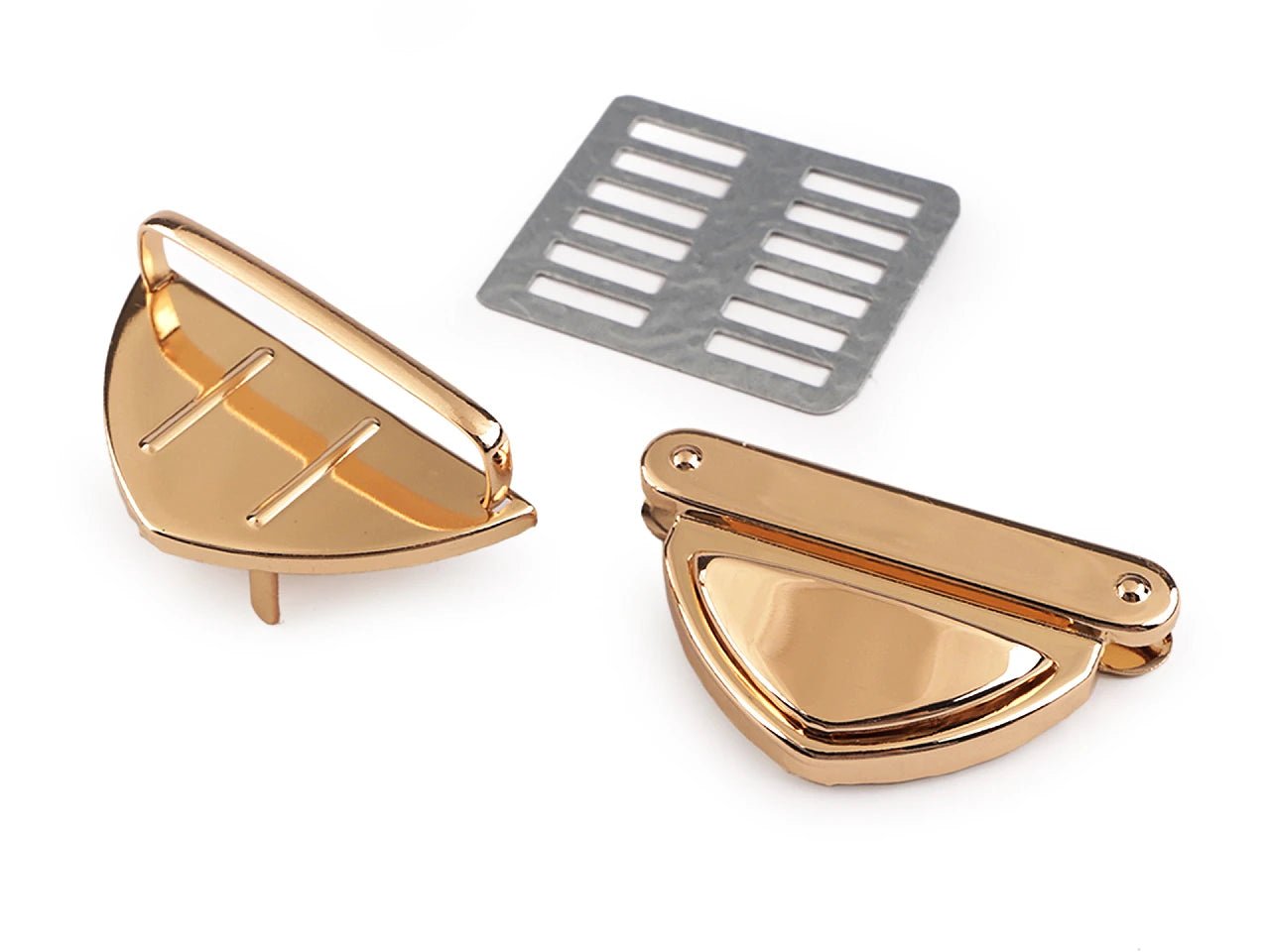 Image of a bag clasp 52 × 35 mm – available at Šarlotes audumi