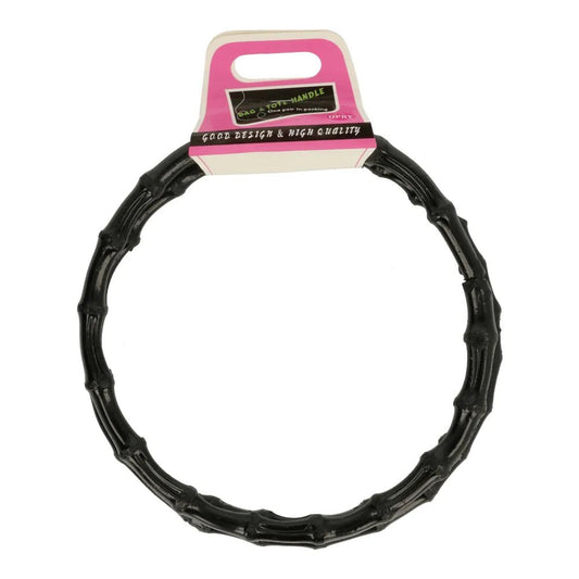 Image with bag handle 20 cm – black – available at Šarlotes audumi
