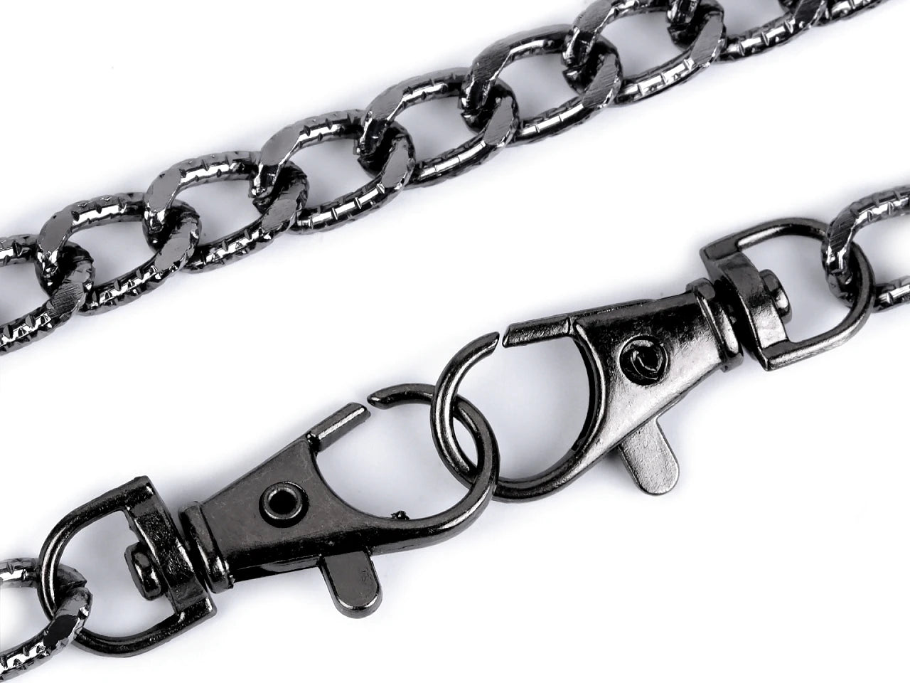 Bead chain with carabiner, length 120 cm | assorted colors