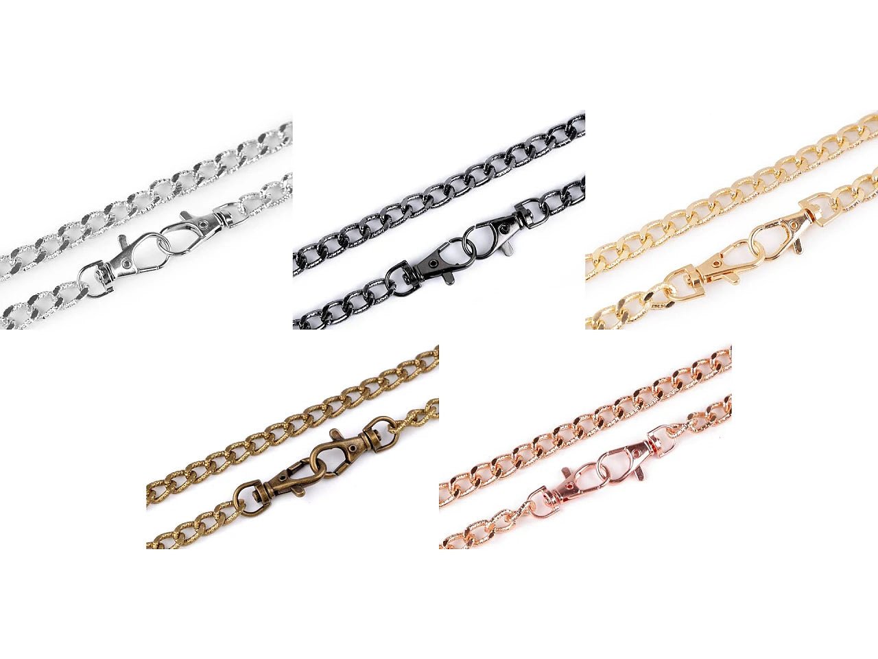 Bag chain with carabiner, length 120 cm | assorted colors