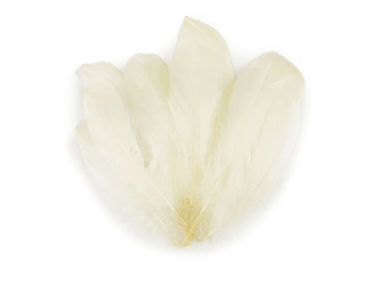 goose feathers (14 - 18 cm) - cream-colored