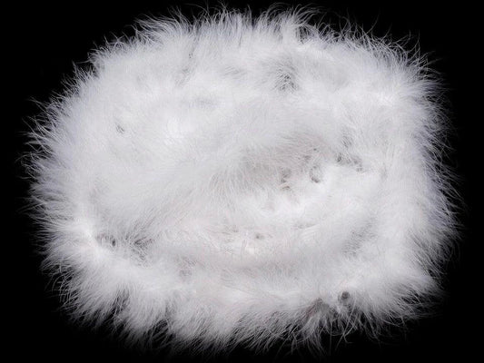 Feather boa - white 2 m