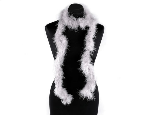 Feather boa - white 2 m