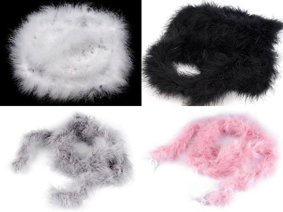 Feather boa - pink 2 m