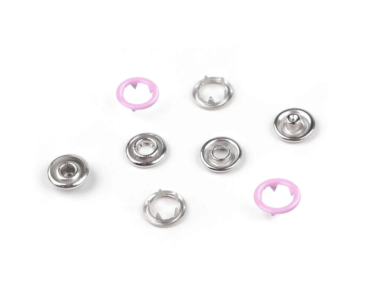 Metal snap buttons Ø10 mm 50 pcs | assorted colors