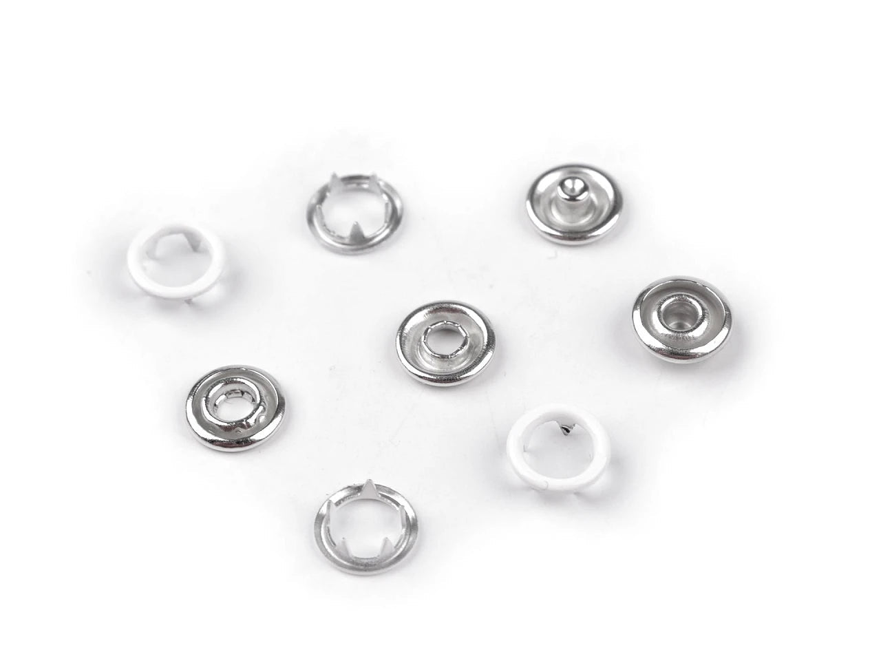 Metal snap fasteners Ø10 mm 50 pcs| various colors