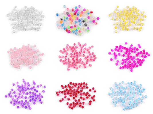 Image of Glass beads Ø4 mm 5 g | assorted shades – available at Šarlotes audumi