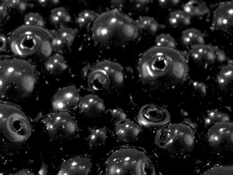 Glass beads, Ø4–12 mm, assorted sizes, 50 g - assorted color options