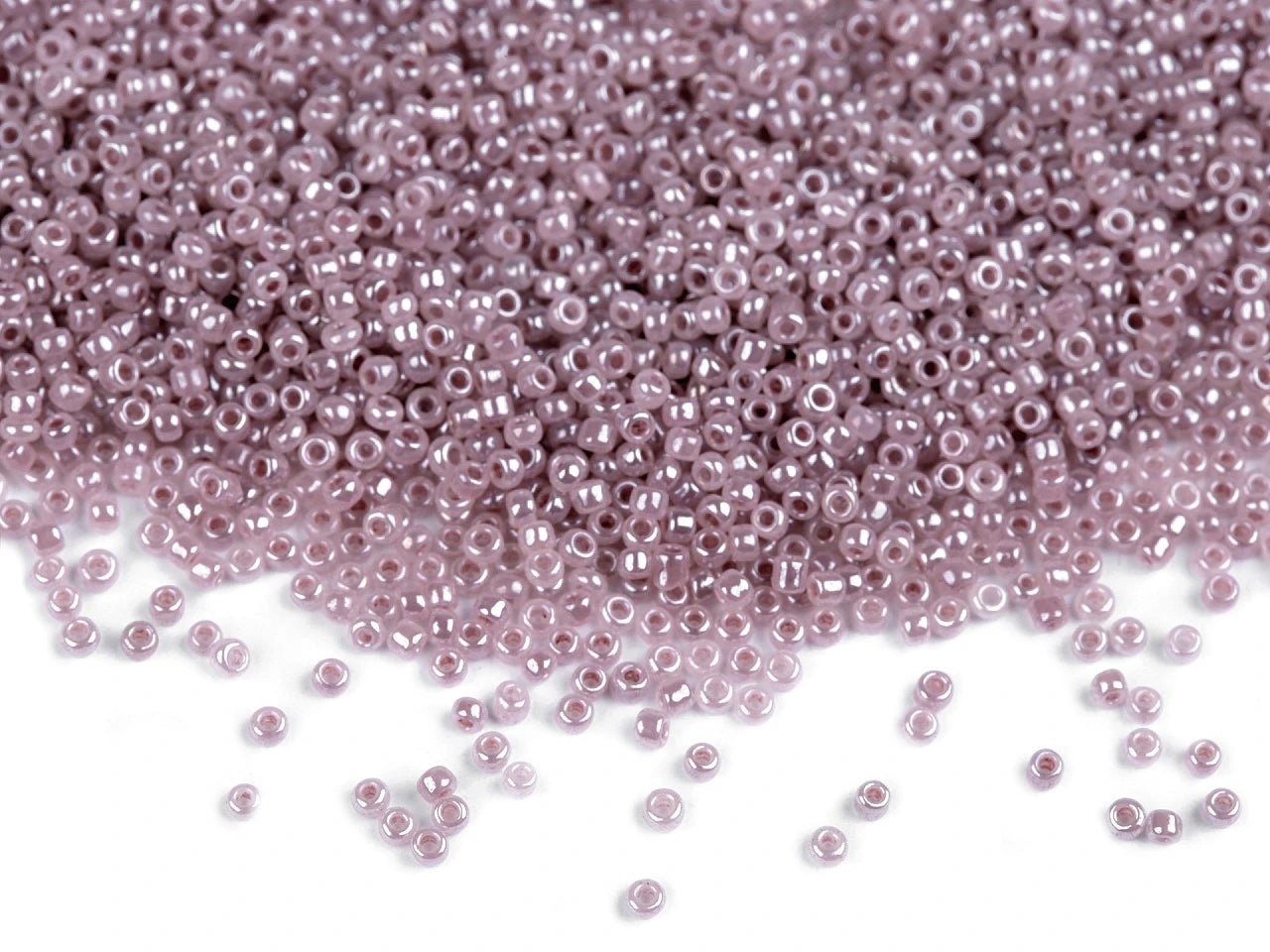 Stikla sēkliņpērlītes 15/0 | 1.5 mm 50 g| Perlamutra efekts|dažādas krāsas