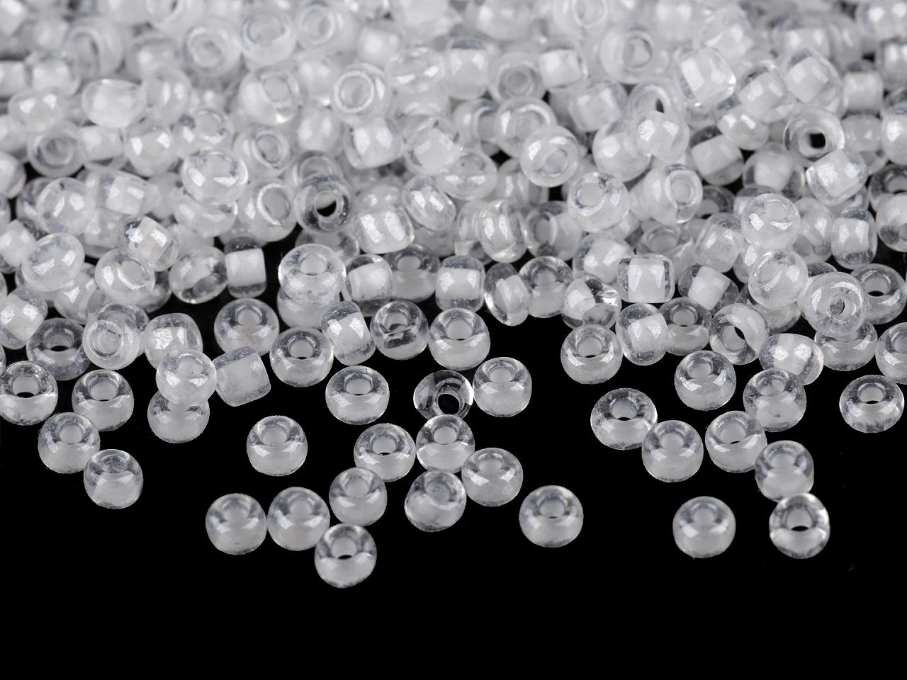 Szklane koraliki 8/0 | 3 mm 50 g | różne kolory