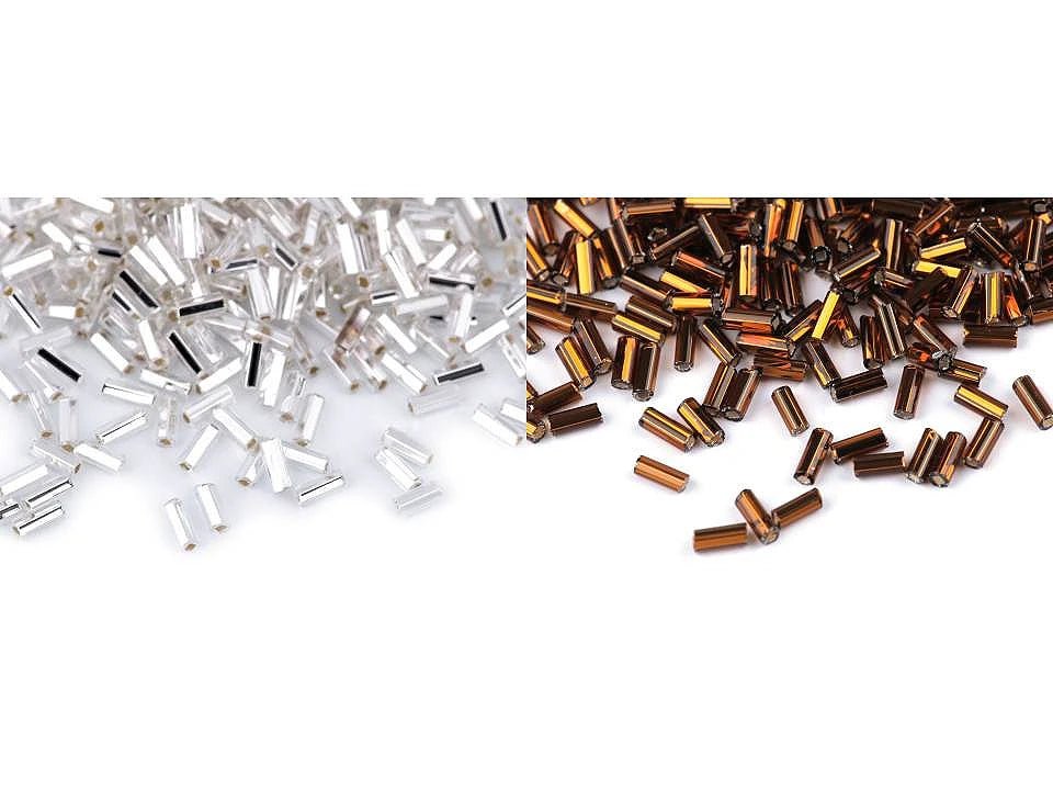 Image of glass bugle beads (Bugle Beads) | 4.5 mm | Preciosa | various colors – available at Šarlotes audumi
