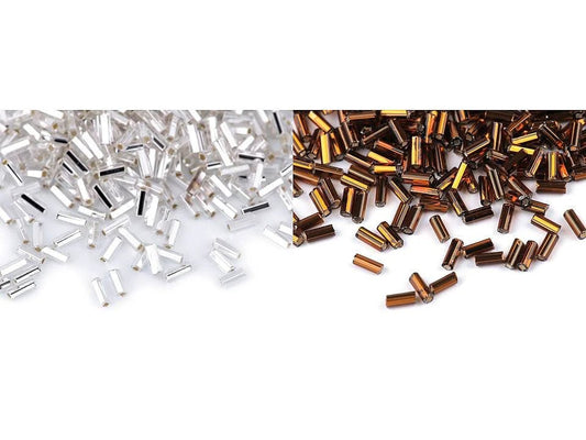 Image of glass bugle beads (Bugle Beads) | 4.5 mm | Preciosa | various colors – available at Šarlotes audumi