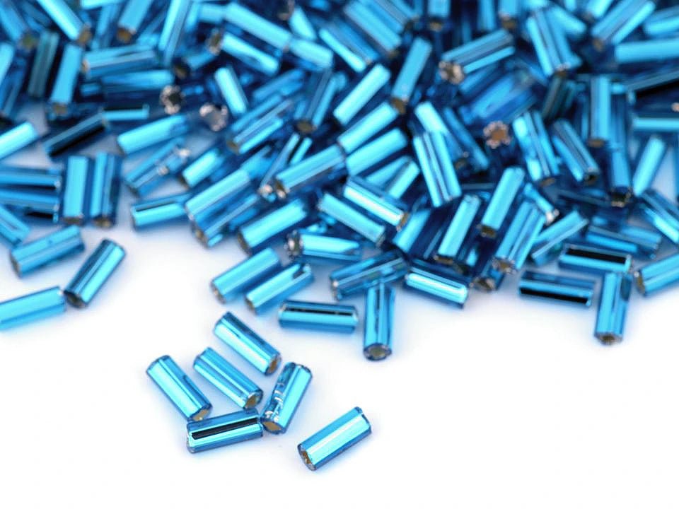 Image of glass bugle beads (Bugle Beads) | 4.5 mm | Preciosa | various colors – available at Charlotte’s Fabrics