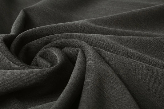 Knit fabric with elastane - grey melange 275 g/m²