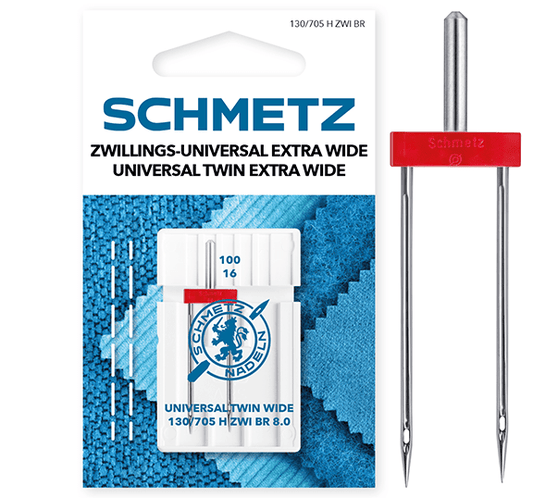 alt
Image with SCHMETZ UNIVERSAL TWIN ZWI BR double universal sewing machine needle - No. 8/100 (1 pc) – available at Šarlotes audumi