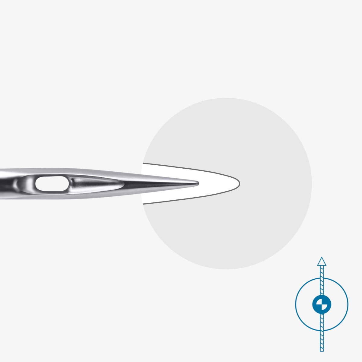 Image of a sewing machine needle, double universal SCHMETZ UNIVERSAL TWIN ZWI - No. 4/100 – available at Šarlotes audumi