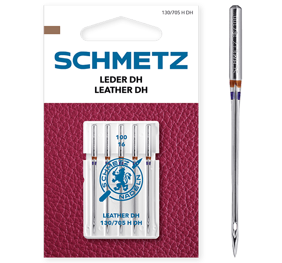 Sewing machine needles for leather SCHMETZ LEATHER DH - No. 100 (5 pcs.)