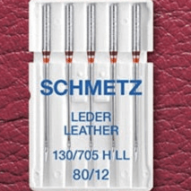 Šujmašīnu adatas ādai SCHMETZ LEATHER - No. 80 (5 pcs.)
