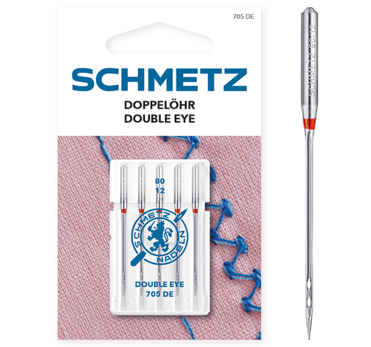 alt
SCHMETZ DOUBLE EYE sewing machine needles - No. 80 (5 pcs.)