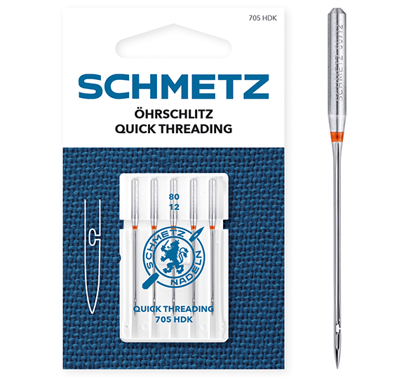 alt
Sewing machine needles for quick threading SCHMETZ QUICK THREADING - No. 80 (5 pcs.)