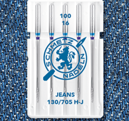 Sewing machine needles for jeans SCHMETZ JEANS - No. 100 (5 pcs.)