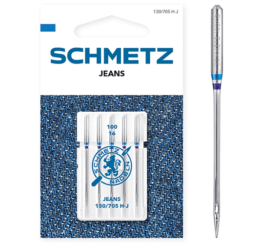 Sewing machine needles for jeans SCHMETZ JEANS - No. 100 (5 pcs.)
