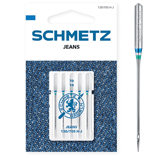 ШMETZ JEANS sewing machine needles for denim - No. 70 (5 pcs.)