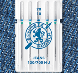 Sewing machine needles for jeans SCHMETZ JEANS - No. 70 (5 pcs.)
