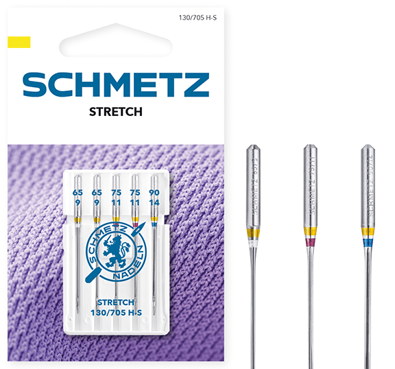 SCHMETZ STRETCH sewing machine needles for elastic knitwear - No. 65/75/90 (5 pcs.)