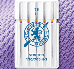 Sewing machine needles for stretch knitwear SCHMETZ STRETCH - No. 75 (5 pcs.)