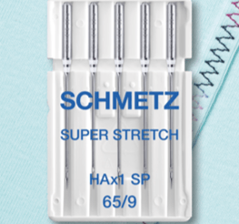 Sewing machine needles for very stretchy knitwear SCHMETZ SUPER STRETCH - No. 65 (5 pcs.)