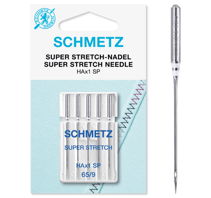 Sewing machine needles for highly elastic knitwear SCHMETZ SUPER STRETCH - No. 65 (5 pcs.)