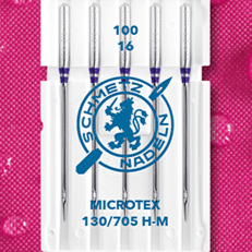 alt
SCHMETZ MICROTEX sewing machine needles for fine fabrics - No. 100 (5 pcs.)