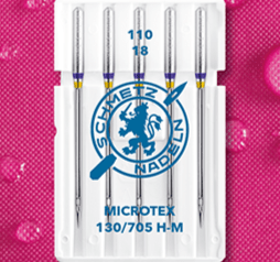 alt
SCHMETZ MICROTEX sewing machine needles for fine fabrics - No. 110 (5 pcs.)
