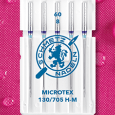 SCHMETZ MICROTEX sewing machine needles for fine fabrics - No. 60 (5 pcs.)