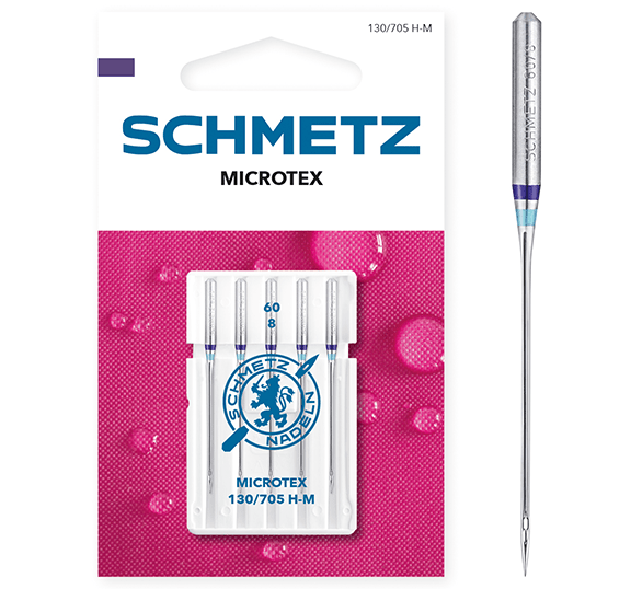 SCHMETZ MICROTEX sewing machine needles for fine fabrics - No. 60 (5 pcs.)