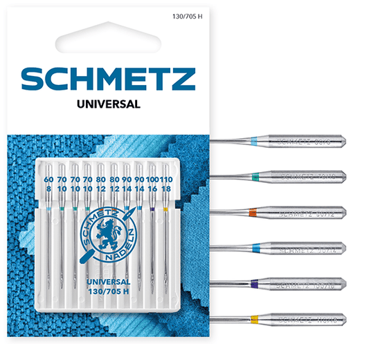 SCHMETZ UNIVERSAL sewing machine needles - No.60/70/80/90/100/110 (10 pcs.)