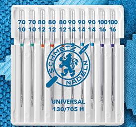 Universal sewing machine needles SCHMETZ UNIVERSAL - No./70/80/90/100 (10 pcs.)